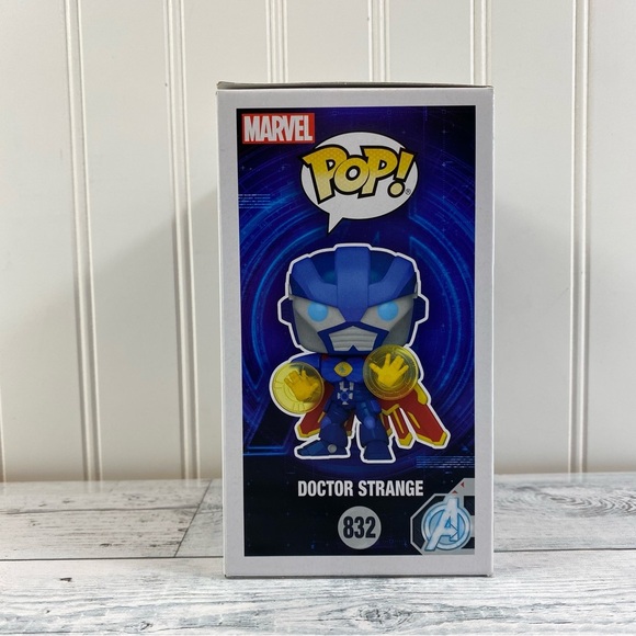 Funko Avengers Mech Strike Doctor Strange Figure - Blue and Yellow New in Box - Picture 3 of 7
